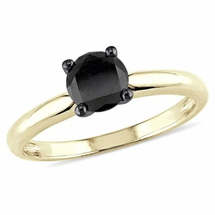 anello diamante nero